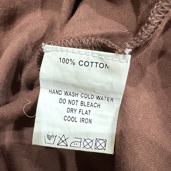 JO NO FUI Brown Rhinestone Cotton Dress - Picture 7 of 8